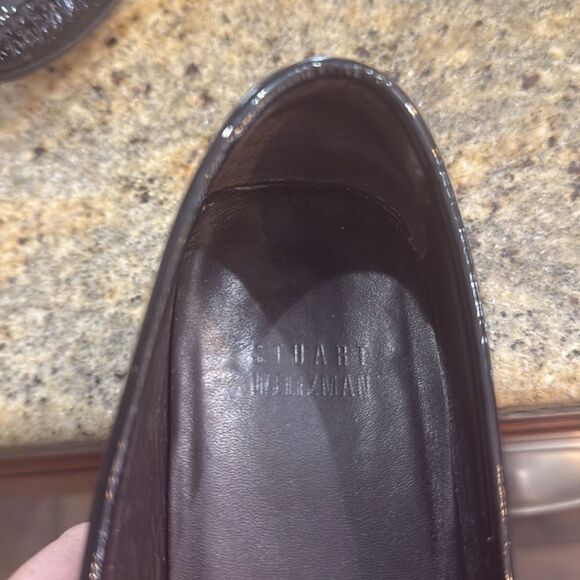 Stuart Weitzman Patent leather Tassel‎ Loafer size 7 Black - Picture 15 of 15